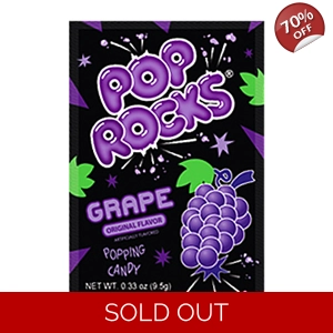 Pop Rocks Grape Popping Candy - 9.5g Pack - USA Import